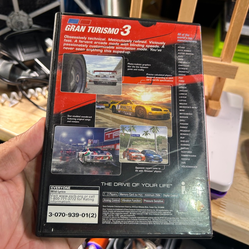 Gran Turismo 3 A-Spec PS2 PlayStation 2 Game NTSC U/C Not For Sale With Manual - Picture 3 of 4